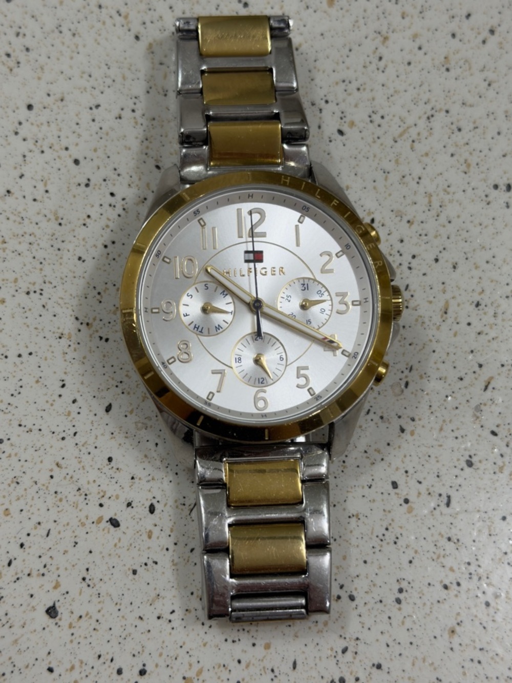 Tommy Hilfiger Unisex Two-Tone Gold and Silver Stainless Steel Watch